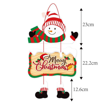 Christmas Porch Door Hanging Banner – Festive Decorative Flags for Xmas & New Year 2024