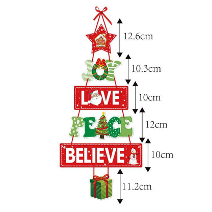 Christmas Porch Door Hanging Banner – Festive Decorative Flags for Xmas & New Year 2024