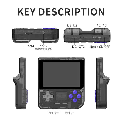 New POWKIDDY V10 Handheld Game Console – 3.5'' 480x320 IPS Full Screen, Retro Gaming, Perfect for Kids