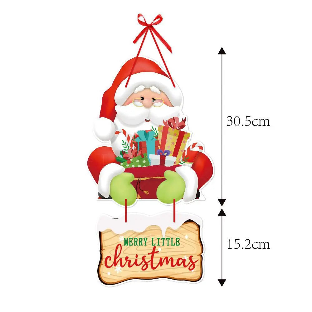 Christmas Porch Door Hanging Banner – Festive Decorative Flags for Xmas & New Year 2024