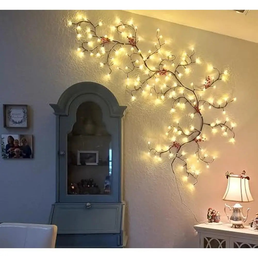 Enchanted Willow Vine Light – 144 LEDs, 7.5FT Artificial Branches, Flexible DIY Fairy Tree Decor