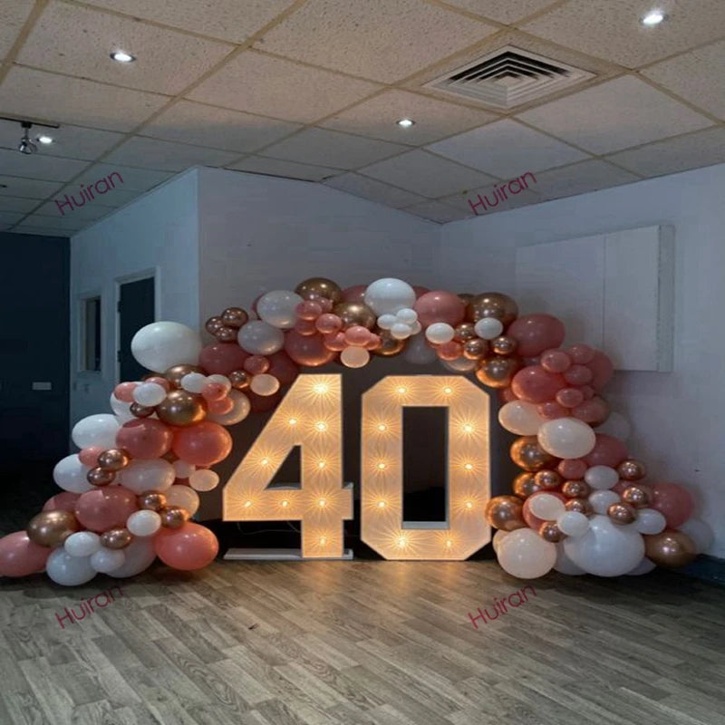 91.5cm Giant LED Birthday Number – 1st, 30th, 40th, 50th Anniversary & Baby Shower Decor