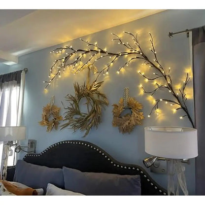 Enchanted Willow Vine Light – 144 LEDs, 7.5FT Artificial Branches, Flexible DIY Fairy Tree Decor