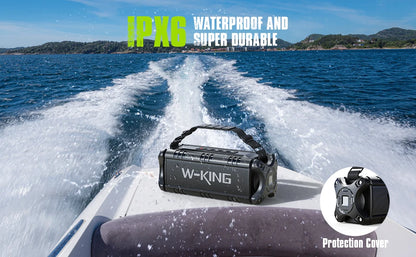 W-KING 90W Bluetooth Speaker – 50W RMS, IPX6 Waterproof, Powerful Portable Outdoor Speaker