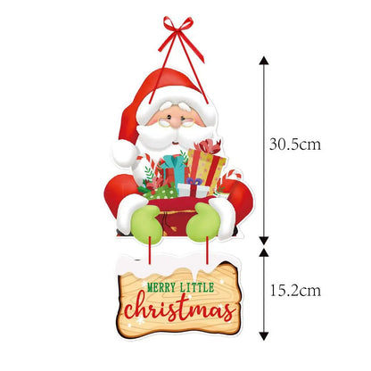 Christmas Porch Door Hanging Banner – Festive Decorative Flags for Xmas & New Year 2024