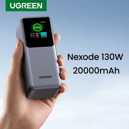 UGREEN 130W 20000mAh PD3.0 Portable Power Bank – Fast Charging, PPS, for Tablets & Samsung