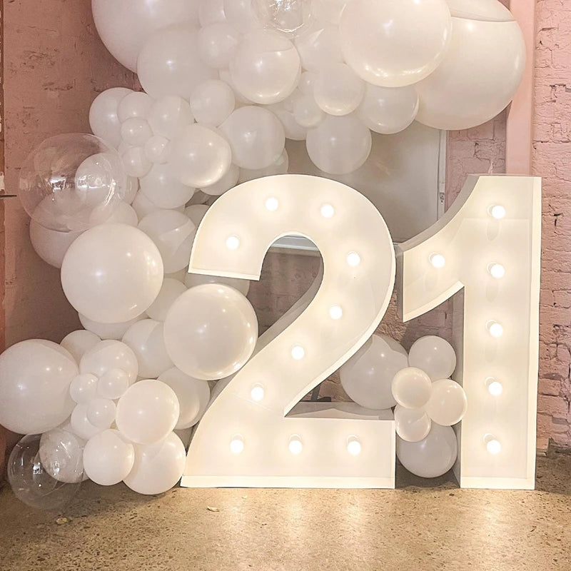 91.5cm Giant LED Birthday Number – 1st, 30th, 40th, 50th Anniversary & Baby Shower Decor