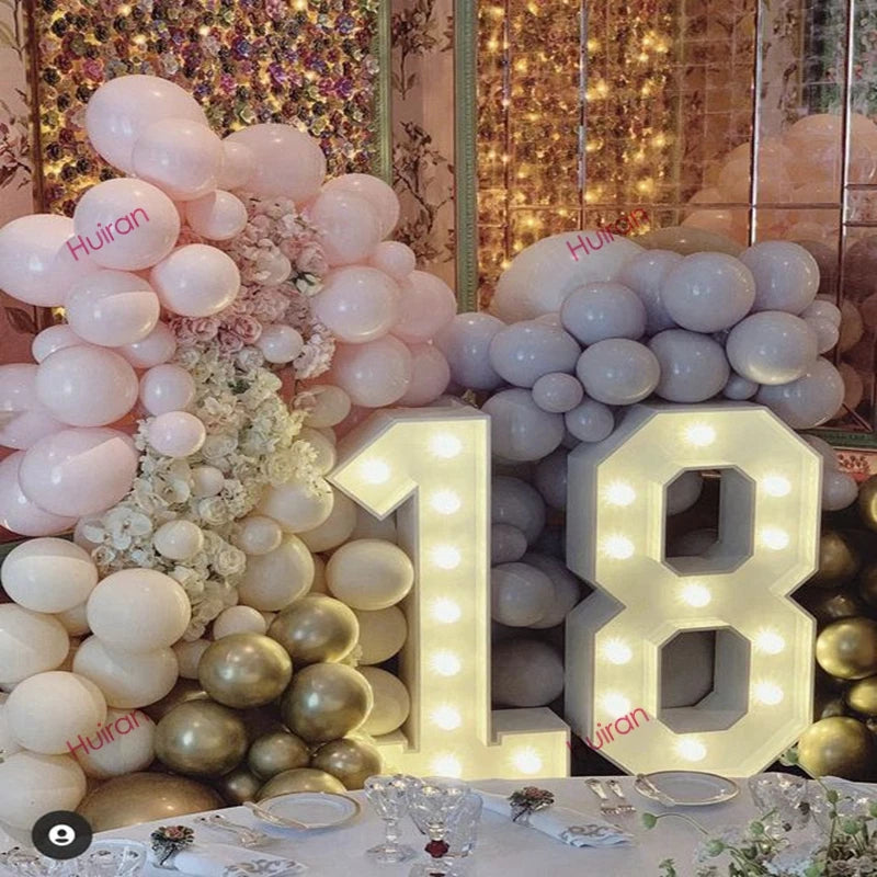 91.5cm Giant LED Birthday Number – 1st, 30th, 40th, 50th Anniversary & Baby Shower Decor