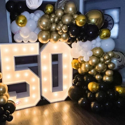 91.5cm Giant LED Birthday Number – 1st, 30th, 40th, 50th Anniversary & Baby Shower Decor