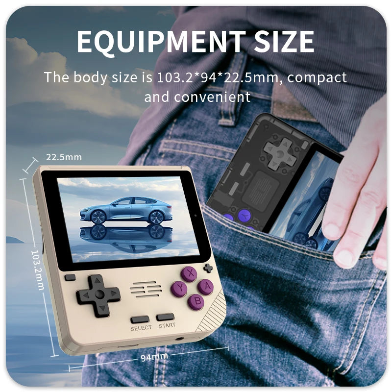 New POWKIDDY V10 Handheld Game Console – 3.5'' 480x320 IPS Full Screen, Retro Gaming, Perfect for Kids