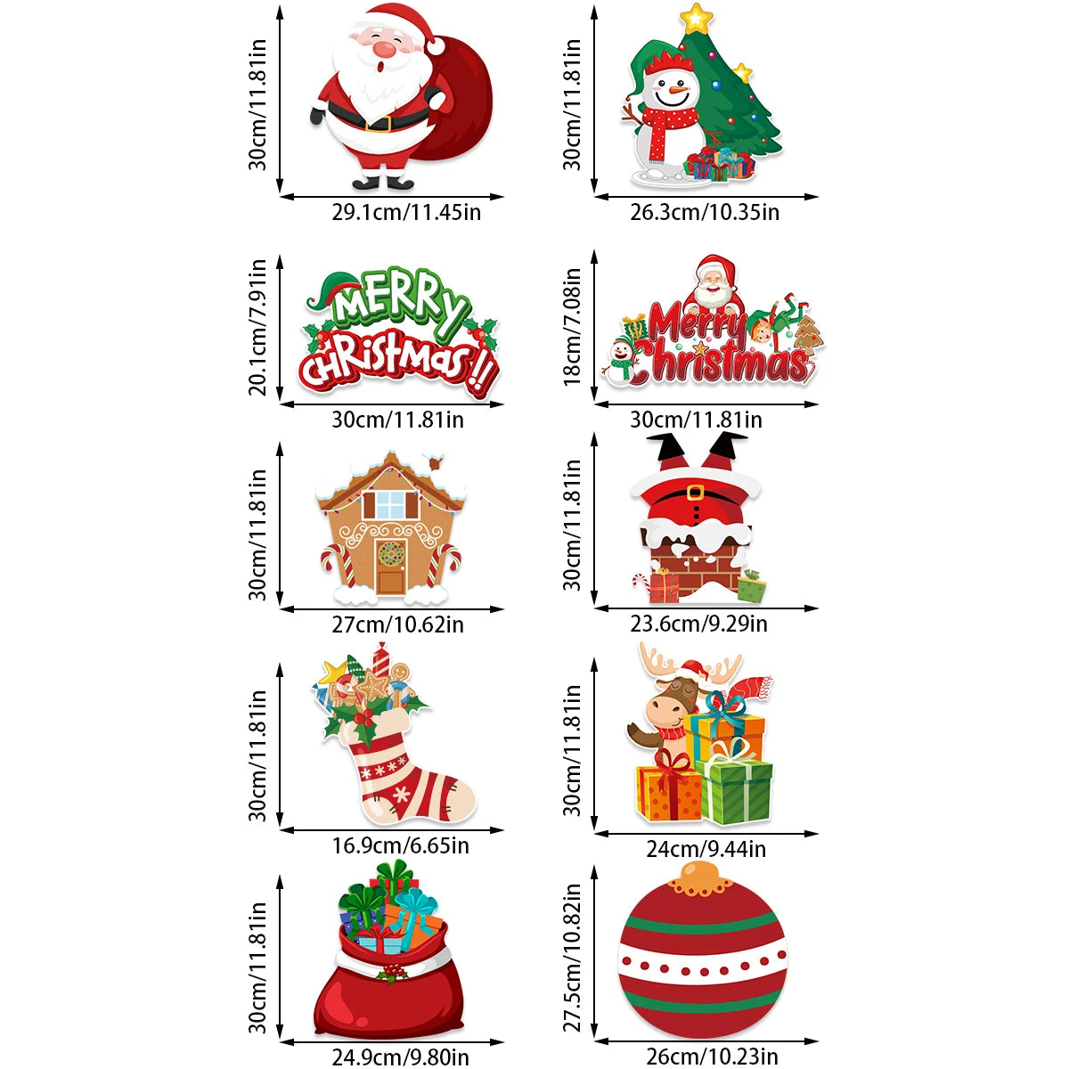 Christmas Porch Door Hanging Banner – Festive Decorative Flags for Xmas & New Year 2024